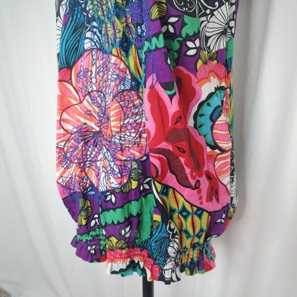 Desigual Top Medium Bubble Floral Short Sleeve - Picture 3 of 11